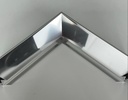 Spiegel mit tiefen Rahmen, Farbe Silber Glanz