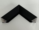 Spiegel mit tiefen Rahmen, Farbe Schwarz matt