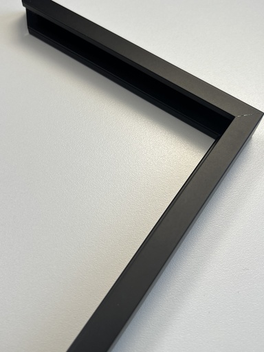 Spiegel mit Rahmen, Farbe schwarz matt